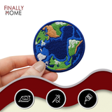 Klett Patch - Weltkugel | Planet Erde Klett Patches, Welt Aufnäher, Outdoor Klettpatches, Nasa Badge, Klettpatch Rund, Finally Home