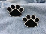 Zwei Schwarze Hundepfoten Patches zum Aufbügeln | Hunde Pfote Patch, Bügelflicken, Flicken, Aufnäher Finally Home