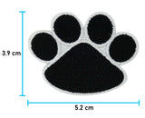 Zwei Schwarze Hundepfoten Patches zum Aufbügeln | Hunde Pfote Patch, Bügelflicken, Flicken, Aufnäher Finally Home