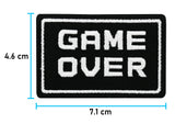 Klett Patch - Game Over | Gaming Klett Patches, Spruch Aufnäher, Gym Klettpatches lustig, Militär Badge Klettpatch, Finally Home