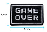 Game over Bügelbild Patches zum Aufbügeln | Patch, Aufbügelmotive, Finally Home