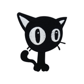 Schwarze Katze Bügelbild Patch zum Aufbügeln | Katzen Patches, Aufbügelmotive, Finally Home