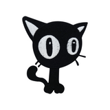 Schwarze Katze Bügelbild Patch zum Aufbügeln | Katzen Patches, Aufbügelmotive, Finally Home