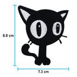 Schwarze Katze Bügelbild Patch zum Aufbügeln | Katzen Patches, Aufbügelmotive, Finally Home