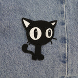 Schwarze Katze Bügelbild Patch zum Aufbügeln | Katzen Patches, Aufbügelmotive, Finally Home