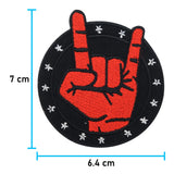 Rock Musik Band Finger Bügelbild Patch zum Aufbügeln | Patches, Aufbügelmotive Finally Home