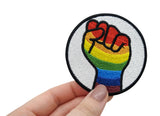Regenbogen Faust Patches zum Aufbügeln | LGBT Patch, Gay Bügelflicken, Flicken, Aufnäher Finally Home