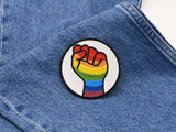 Regenbogen Faust Patches zum Aufbügeln | LGBT Patch, Gay Bügelflicken, Flicken, Aufnäher Finally Home