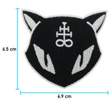 Schwarzer Katzen Kopf Patches zum Aufbügeln | Katze Patch, Bügelflicken, Flicken, Aufnäher, Finally Home