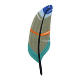Grüner Feder Patch