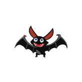 Fledermaus Patch zum Aufbügeln Halloween Hexen Patches Aufnäher Bügelpatch