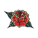 Vintage Rose Patch, Retro Blumen Bügelflicken Flower Flicken Aufnäher