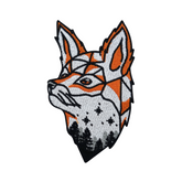 Patch zum Aufbügeln - Sternenhimmel Fuchs | Wald Tiere Patches, Bäume Sterne Bügelflicken, Füchse Flicken, Aufnäher für Kinder und Erwachsene Finally Home