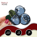 Blaubeeren Heidelbeere Obst Patch zum Aufbügeln | Früchte Blüten Patches, Essen Food Bügelflicken, Blaue Frucht Flicken, Wald Beeren Aufnäher, Finally Home