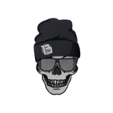 Totenkopf mit Mütze und Sonnenbrille Patch zum Aufbügeln | Totenschädel Patches, Biker Schädel Bügelflicken, Motorrad Kutte Flicken, Aufnäher Finally Home