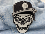 Totenkopf mit Cap Patch zum Aufbügeln | Aufnäher geeignet für Lederwesten, Totenschädel Patches, Biker Schädel Bügelflicken, Motorrad Kutte Flicken Finally Home