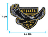 Air Forces Adler Abzeichen Patch Maße 7 x 8,9 cm