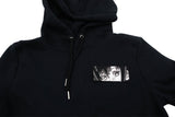 Anime Mädchen Patch auf schwarzem Pullover