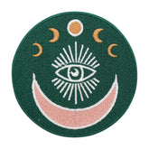Grüner Mondphasen mit Auge Patch