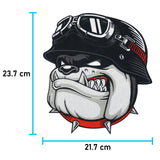 Bulldoggen Patch, Maße: 23,7 x 21,7 cm