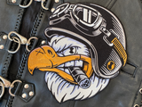 Adler Patch auf einer Bikerjacke