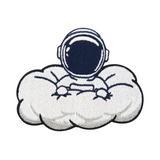 Astronaut in Wolke Bügelpatch | Lustiger Patch, DIY Weltraum Aufnäher