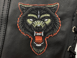 Angry Lone Wolf Biker Patch | Motorcycle Jacket Patch, Leather Jacket DIY