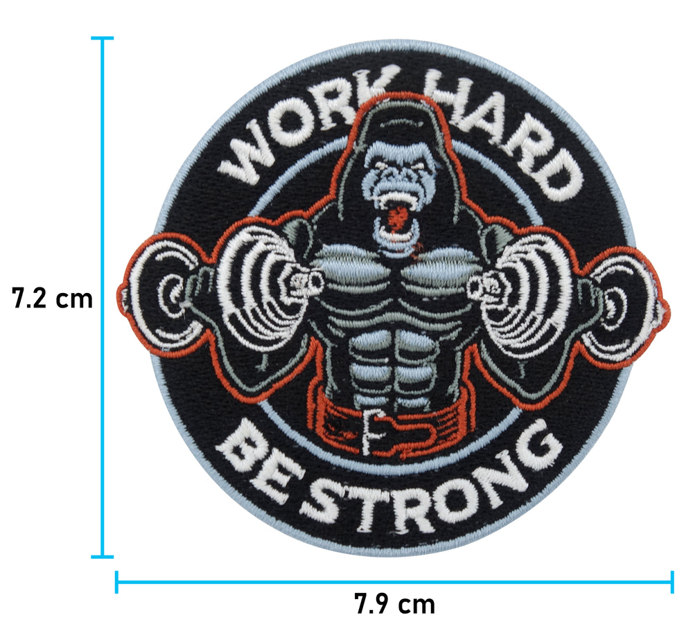 Gorilla Patch mit der Maße: 7,2 x 7,9 cm