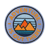 Klett Patch - Adventure is out there | Outdoor Klett Patches, Wandern Aufnäher, Rucksack Klettpatches, Wanderer Badge, Berge Klettpatch, Finally Home