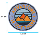 Klett Patch - Adventure is out there | Outdoor Klett Patches, Wandern Aufnäher, Rucksack Klettpatches, Wanderer Badge, Berge Klettpatch, Finally Home
