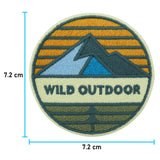Adventure Collection: Wild Outdoor Berg Patch zum Aufbügeln | Wandern Patches, Bügelflicken, Bügelbild, Aufnäher Wanderer Rucksäcke Finally Home