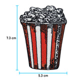 Popcorn Patch mit der Maße: 7,3 x 5,3 cm