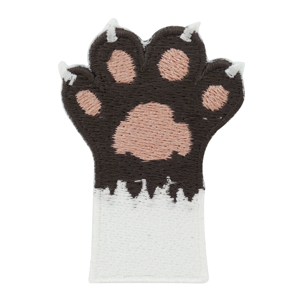 Weiß und braune Pfote Patch