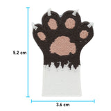 Pfoten Patch mit der Maße: 5,2 x 3,6 cm