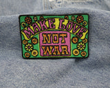 Der Patch auf einer blauen Jeans