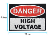 High Voltage Patch mit den Maßen: 5,5 x 7,5 cm