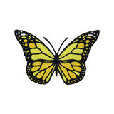 Gelber Schmetterling Patch | Butterfly Bügelbild | Tier DIY Aufnäher