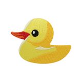 Gelbe Quietscheente Bügelpatch | Kücken Aufnäher | Vogel DIY Flicken