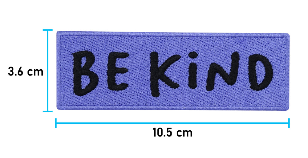 Be Kind Patch mit der Maße: 3,6 x 10,5 cm