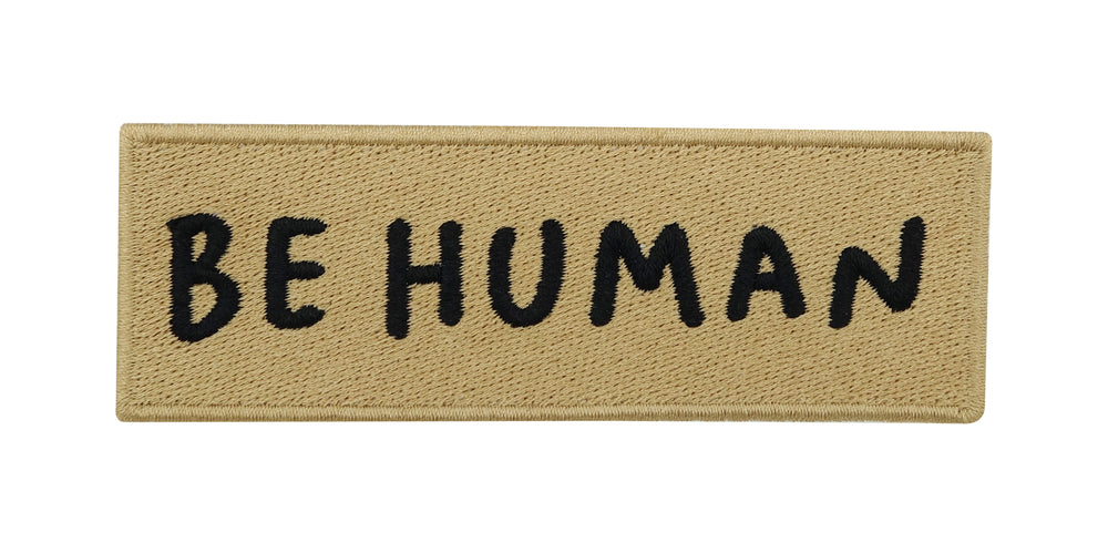 Ockerfarbener Be Human Patch aus dem 3er Set