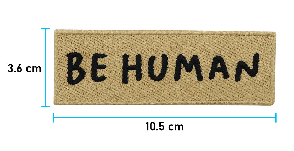 Be Human Patch mit der Maße: 3,6 x 10,5 cm