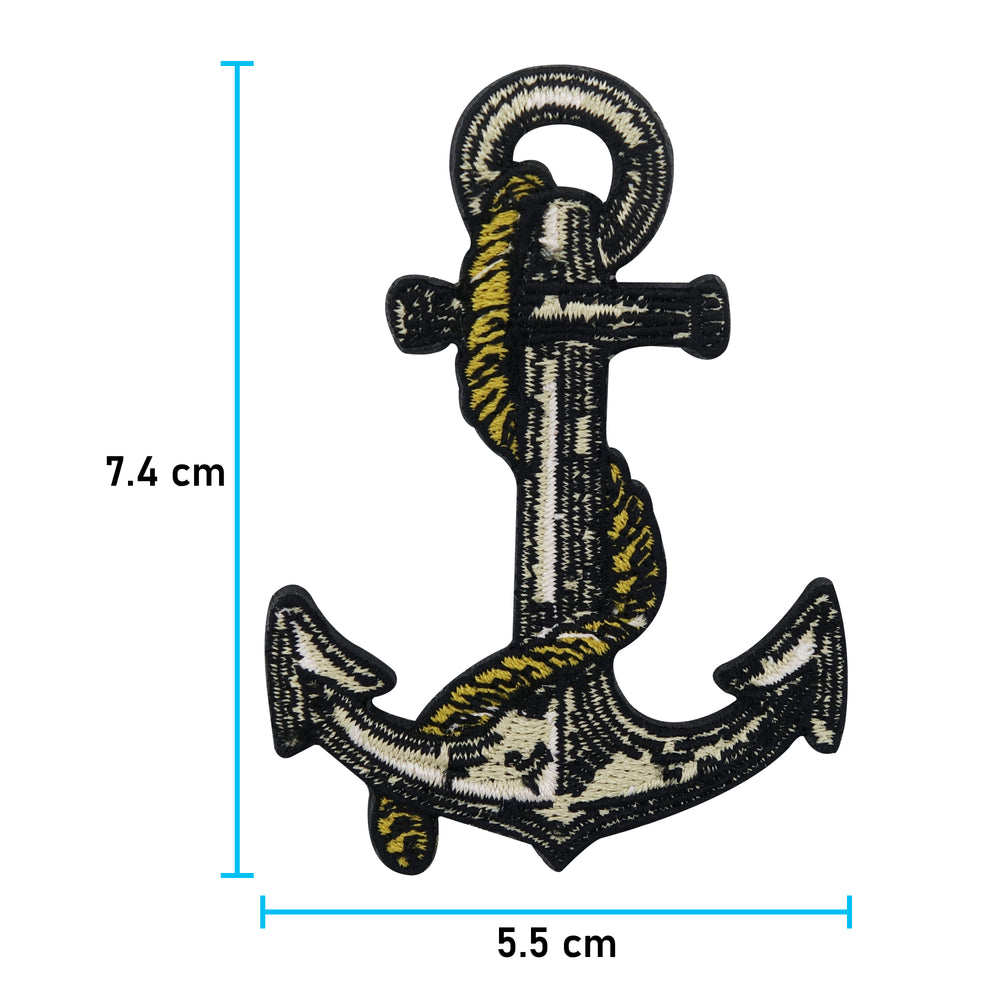Anker Patch, Maße: 7,4 x 5,5 cm