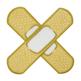 Zwei große gelbe Pflaster Patch