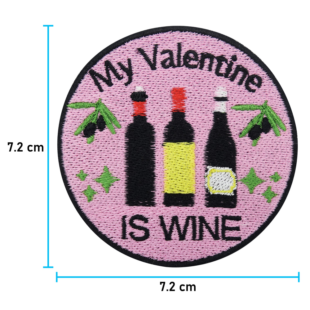 Valentinstag Patch mit der Maße: 7,2 x 7,2 cm