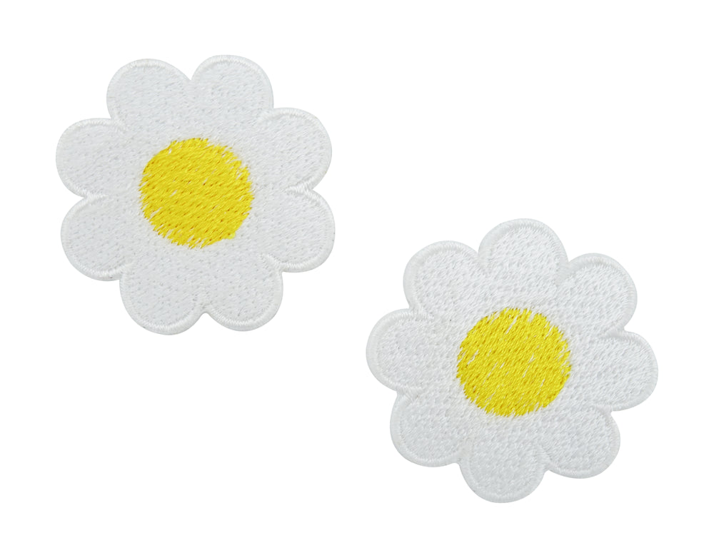 Weiß, gelbe Gänseblümchen Patches