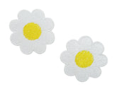 Weiß, gelbe Gänseblümchen Patches