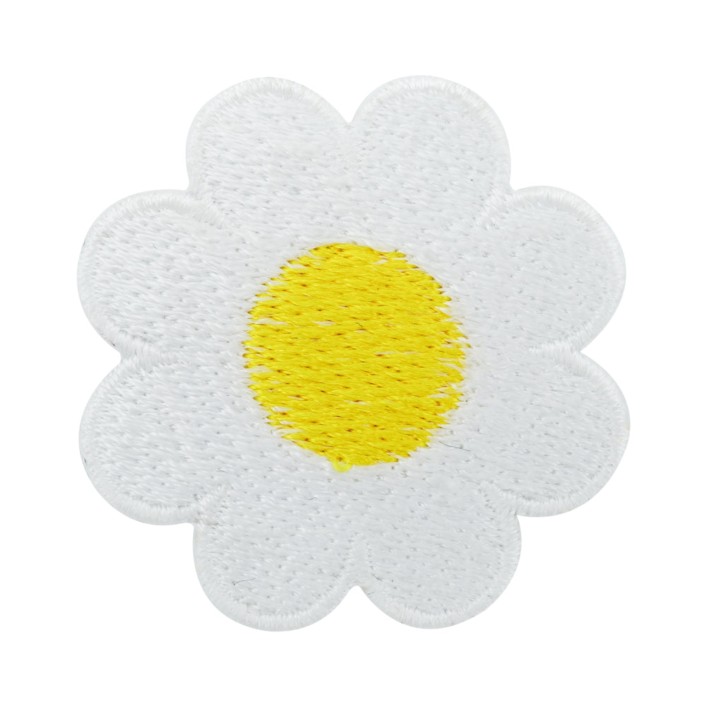 Einzelner weiß, gelber Gänseblümchen Patch