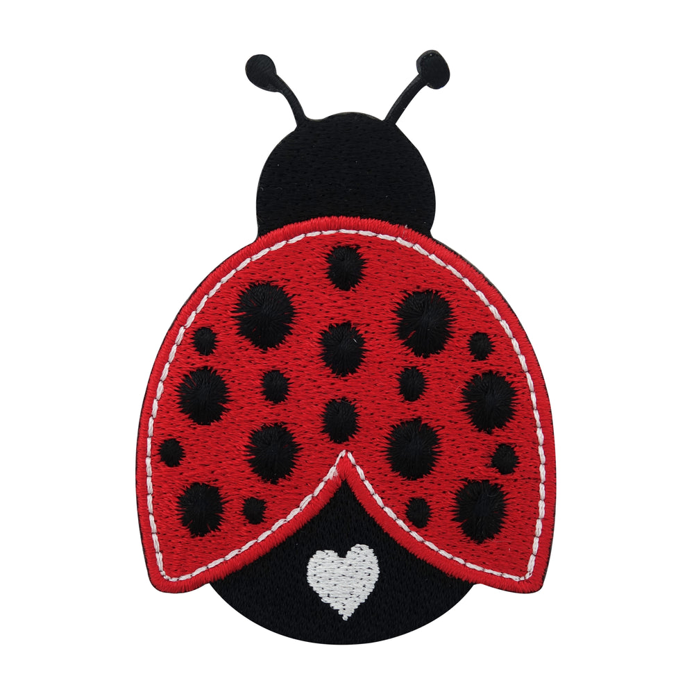 Rot, Schwarzer Marienkäfer Patch