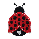 Rot, Schwarzer Marienkäfer Patch