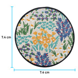 Blumenwiese Patch mit der Maße: 7,4 x 7,4 cm